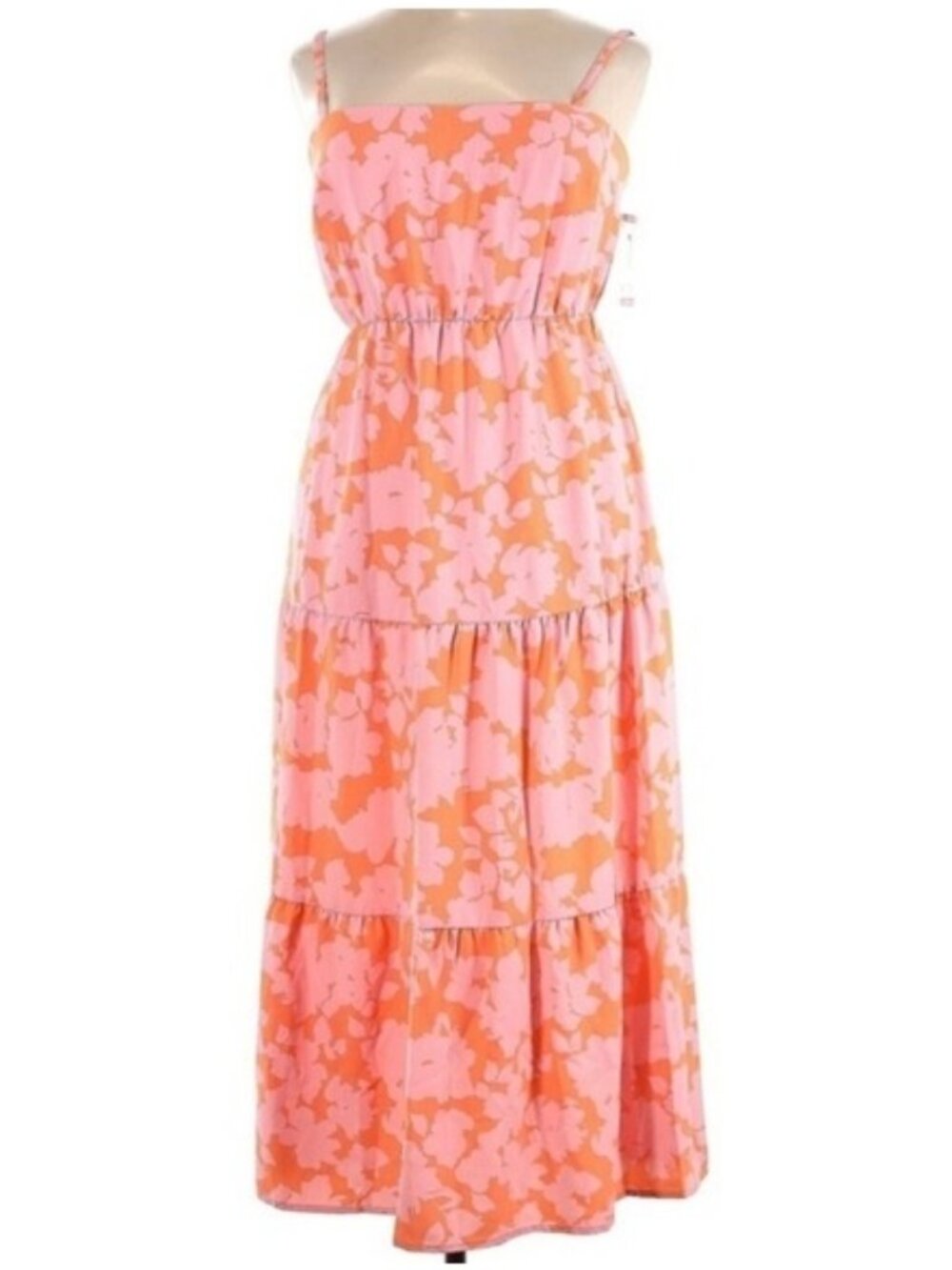 Sanctuary Maxi Dress Medium New Floral Tiered Smocked Flowy Spring Tropical